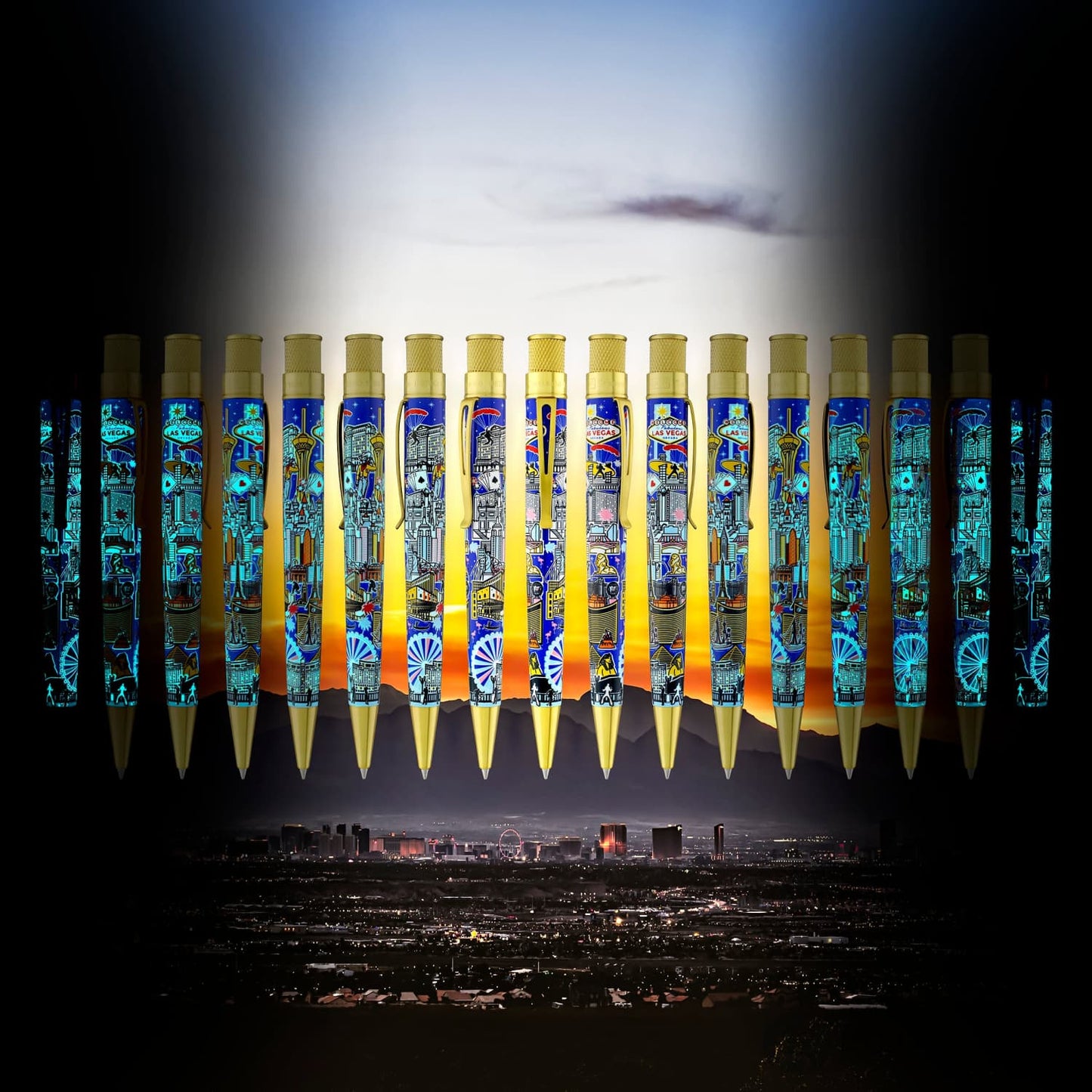 Retro 51 Tornado Rollerball - Vegas Skyline Limited Edition Rollerball Pen