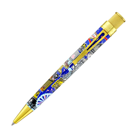 Retro 51  Goldspot Exclusive Tornado Rollerball Pen in Vegas Skyline - Limited Edition