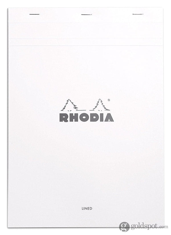 Rhodia No.18 Staplebound 8.25 x 11.75 Notepad in Ice Lined with Margin Notebooks Journals