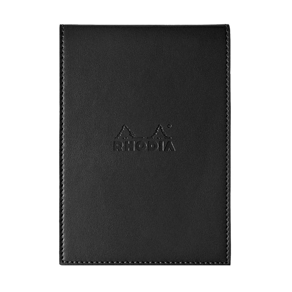 Rhodia Pad Holder in Black with Graph Pad with Pen Loop - 4.5 x 6.25 Notepad