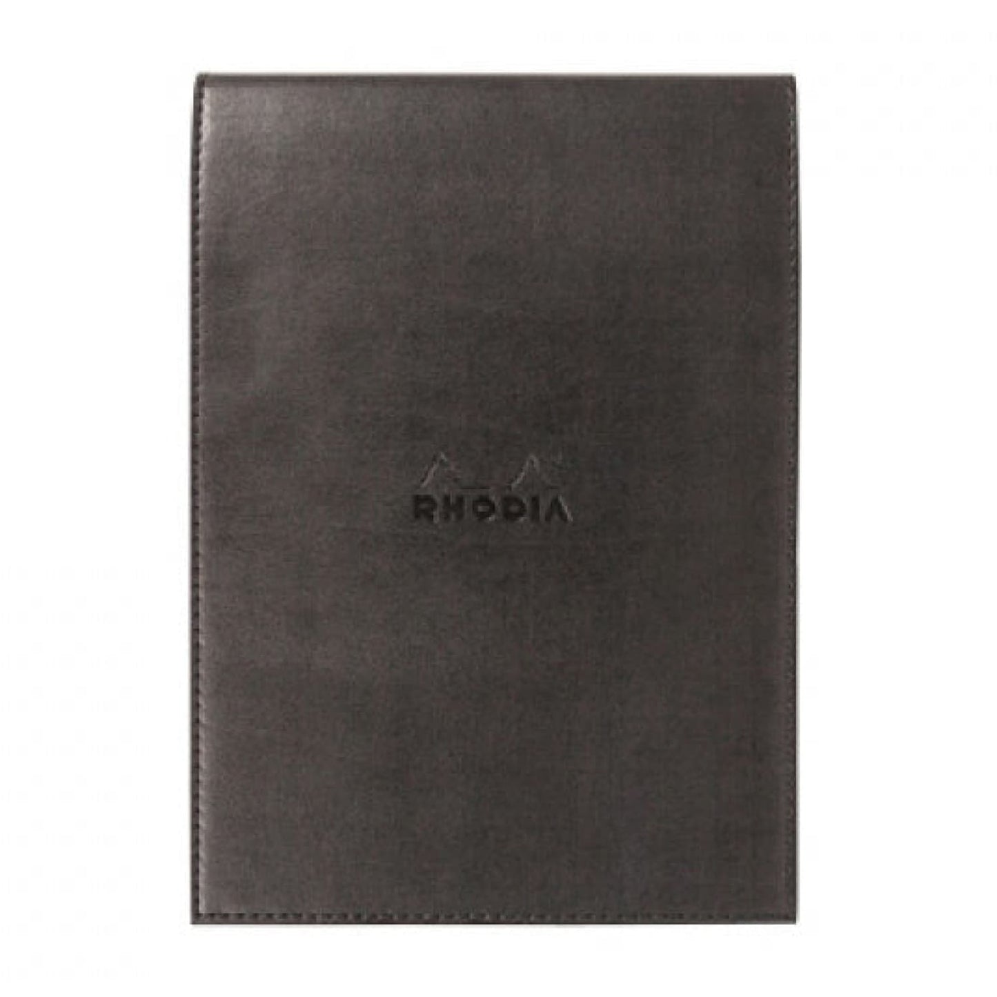 Rhodia Pad Holder in Black with Graph Pad with Pen Loop - 6 x 8.75 Notepad