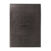 Rhodia Pad Holder in Black with Graph Pad with Pen Loop - 6 x 8.75