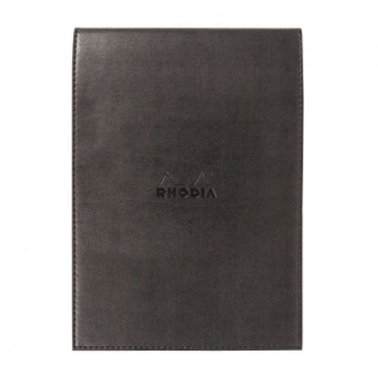 Rhodia Pad Holder in Black with Graph Pad with Pen Loop - 6 x 8.75