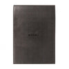 Rhodia Pad Holder in Black with Graph Pad with Pen Loop - 6 x 8.75 Notepad