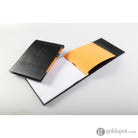 Rhodia Pad Holder in Black with Graph Pad with Pen Loop - 6 x 8.75 Notepad