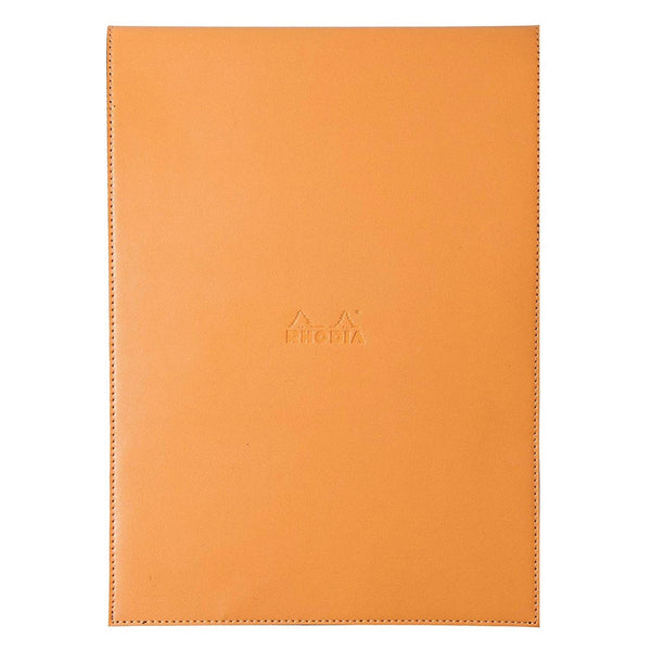 Rhodia Pad Holder in Orange with Graph Pad with Pen Loop - 8.25 x 11.75 Notepad