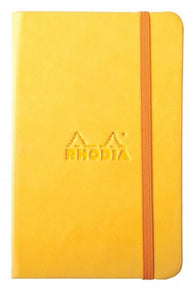 Rhodia Rhodiarama Webbies Blank Paper Notebook in Yellow - 3.5 x 5.5