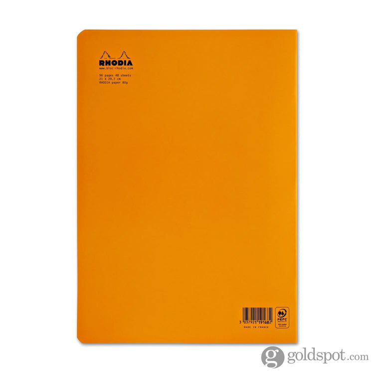 Rhodia Staplebound Graph Paper Notebook in Orange - 3 x 4.75 Notebook