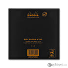 Rhodia Staplebound Graph Paper Notepad in Black - 5.75 x 5.75 Notepad
