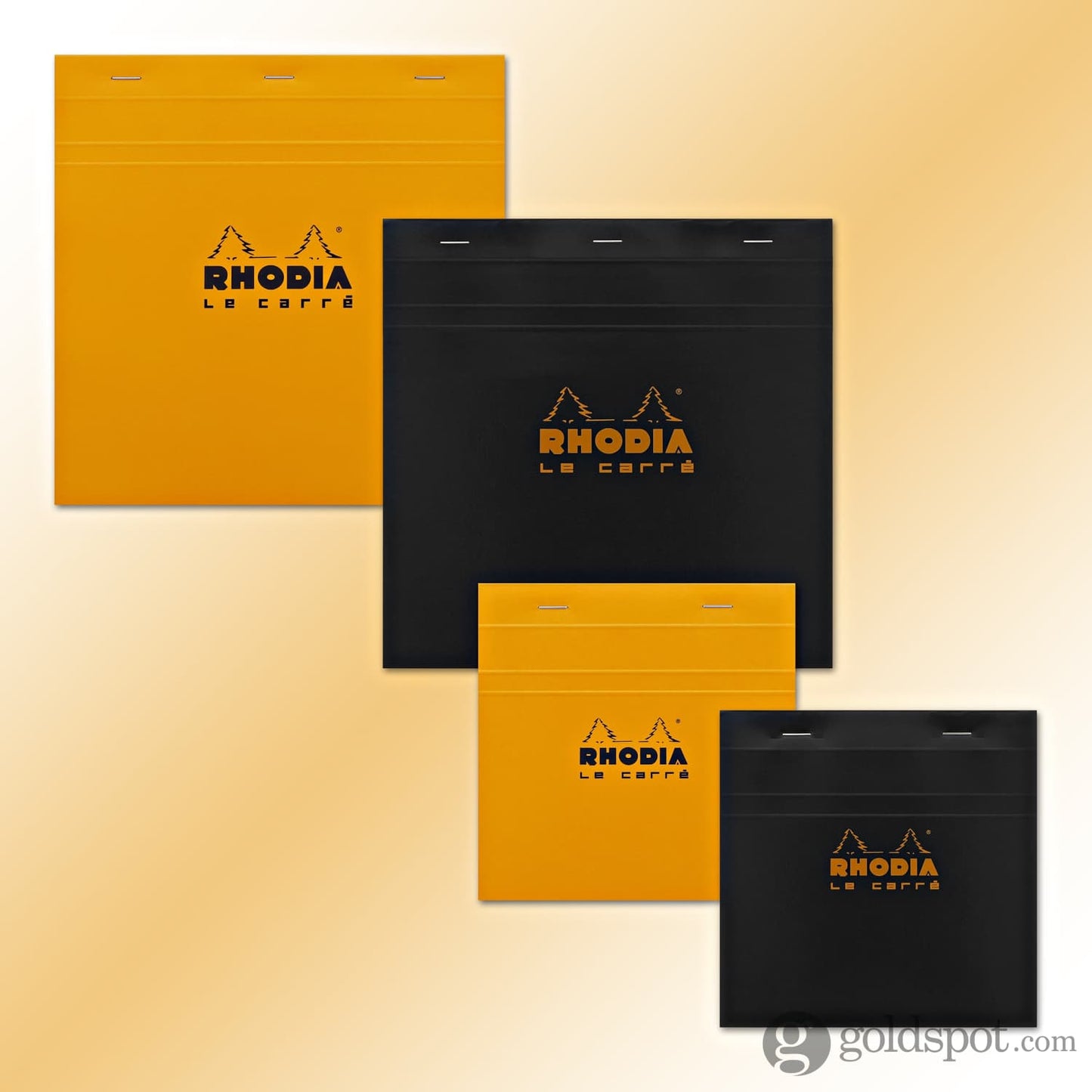 Rhodia Staplebound Graph Paper Notepad in Orange - 8.25 x 8.25 Notepad