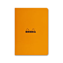 Rhodia Staplebound Lined Paper Notebook in Orange - 6 x 8.25