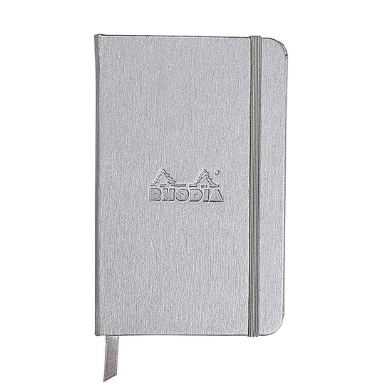 Rhodia Webnotebook Lined Paper in Silver - 3.5 x 5.5
