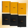 Rhodia Wirebound 4 Color Lined Paper Notebook in Black - 9 x 11.25 Notebook