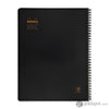 Rhodia Wirebound 4 Color Lined Paper Notebook in Black - 9 x 11.25 Notebook