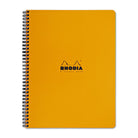 Rhodia Wirebound 4 Color Lined Paper Notebook in Orange - 9 x 11.25 Notebook