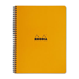 Rhodia Wirebound 4 Color Lined Paper Notebook in Orange - 9 x 11.25