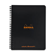 Rhodia Wirebound Dotted Paper Notebook in Black- 6 x 8.25