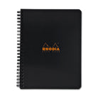 Rhodia Wirebound Graph Paper Notebook in Black - 6 x 8.25 Notebook