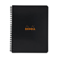 Rhodia Wirebound Graph Paper Notebook in Black - 6 x 8.25