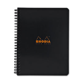 Rhodia Wirebound Graph Paper Notebook in Black - 6 x 8.25
