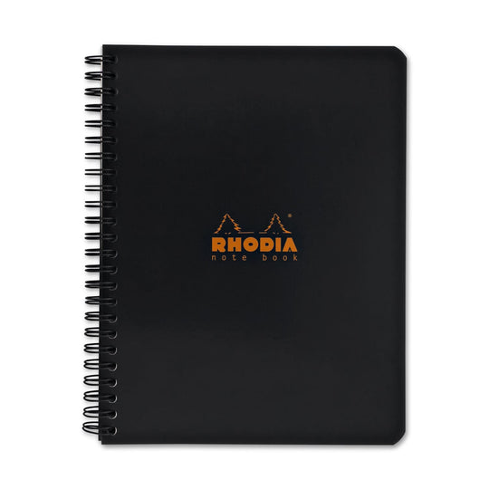 Rhodia Wirebound Graph Paper Notebook in Black - 6 x 8.25