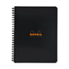 Rhodia Wirebound Graph Paper Notebook in Black - 6 x 8.25 Notebook