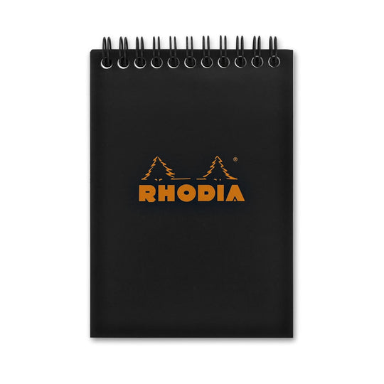 Rhodia Wirebound Graph Paper Pad in Black - 4 x 6