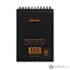 Rhodia Wirebound Graph Paper Pad in Black - 4 x 6 Notepad