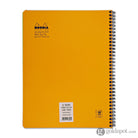 Rhodia Wirebound Graph Paper Reverse Notebook in Orange - 8.25 x 8.25 Notebook