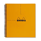 Rhodia Wirebound Graph Paper Reverse Notebook in Orange - 8.25 x 8.25 Notebook