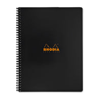 Rhodia Wirebound Lined Paper Notebook in Black - 6 x 8.25