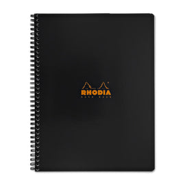 Rhodia Wirebound Lined Paper Notebook in Black - 6 x 8.25