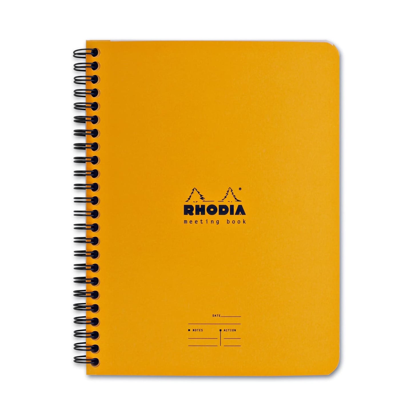 Rhodia Wirebound Lined Paper Notebook in Orange - 6 x 8.25 Notebook
