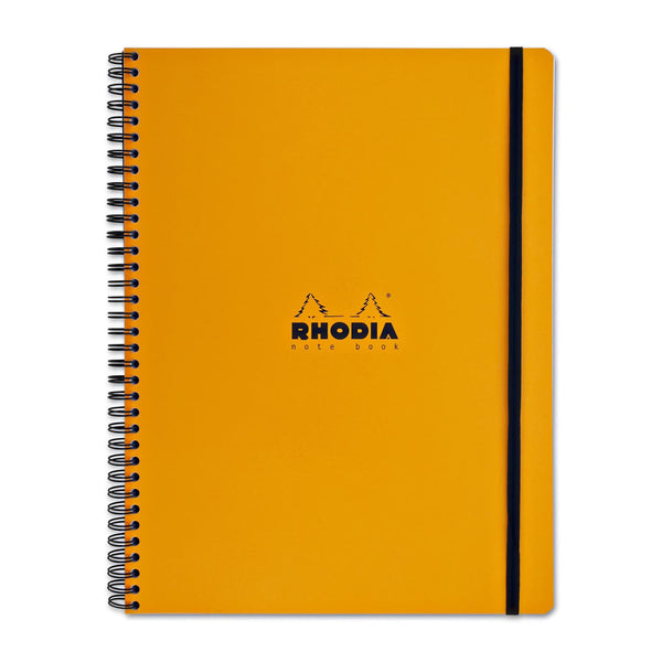 Rhodia Wirebound Lined Paper Notebook in Orange - 8.25 x 11.75 Notebook