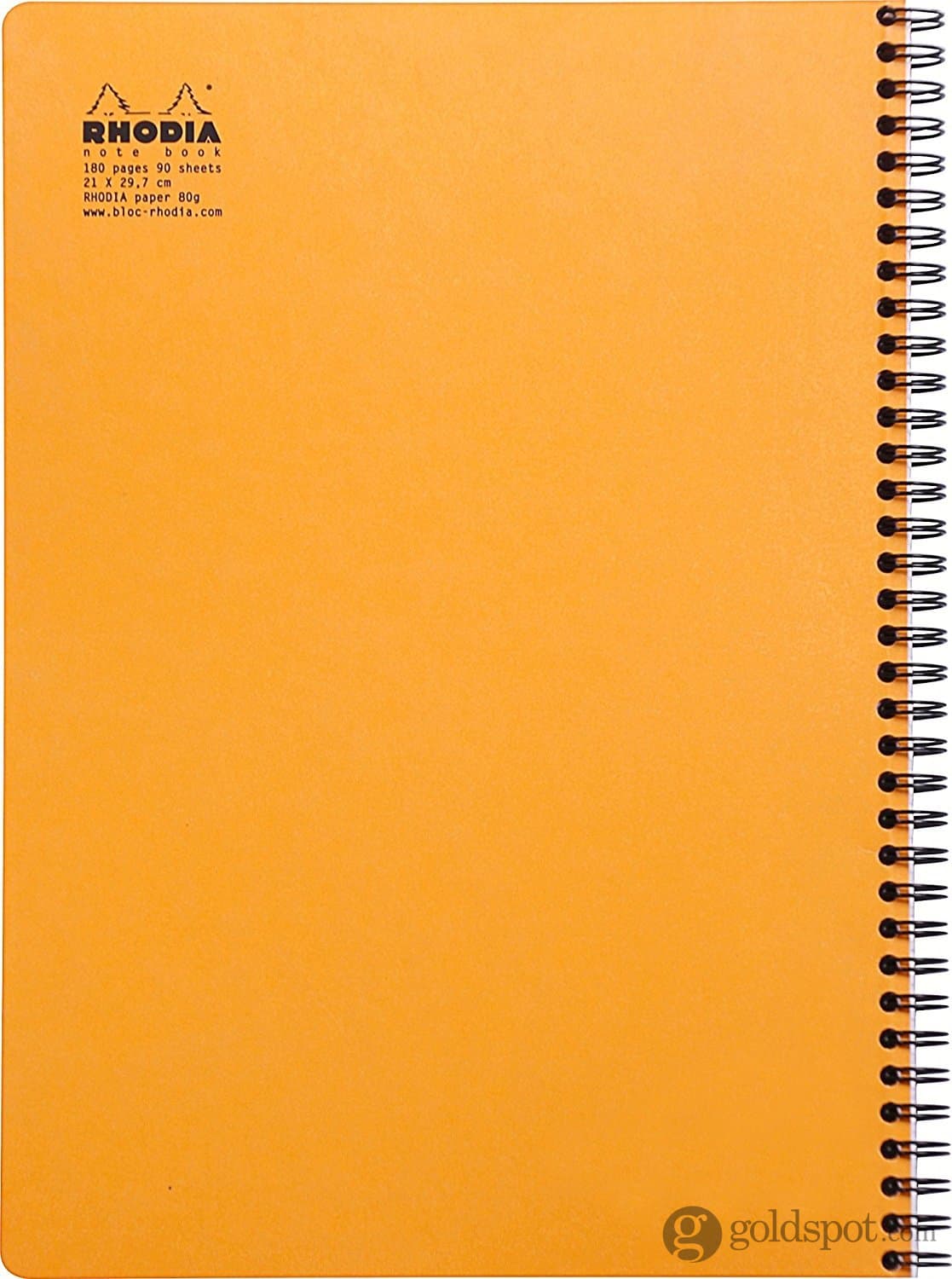 Rhodia Wirebound Lined Paper Notebook in Orange - 9 x 11.75 Notebook