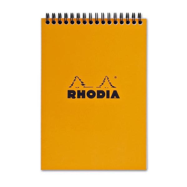 Rhodia Wirebound Lined Paper Notepad in Orange - 6 x 8.25 Notepad