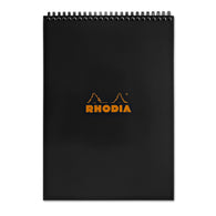 Rhodia Wirebound Lined Paper Pad in Black - 8.25 x 12.5