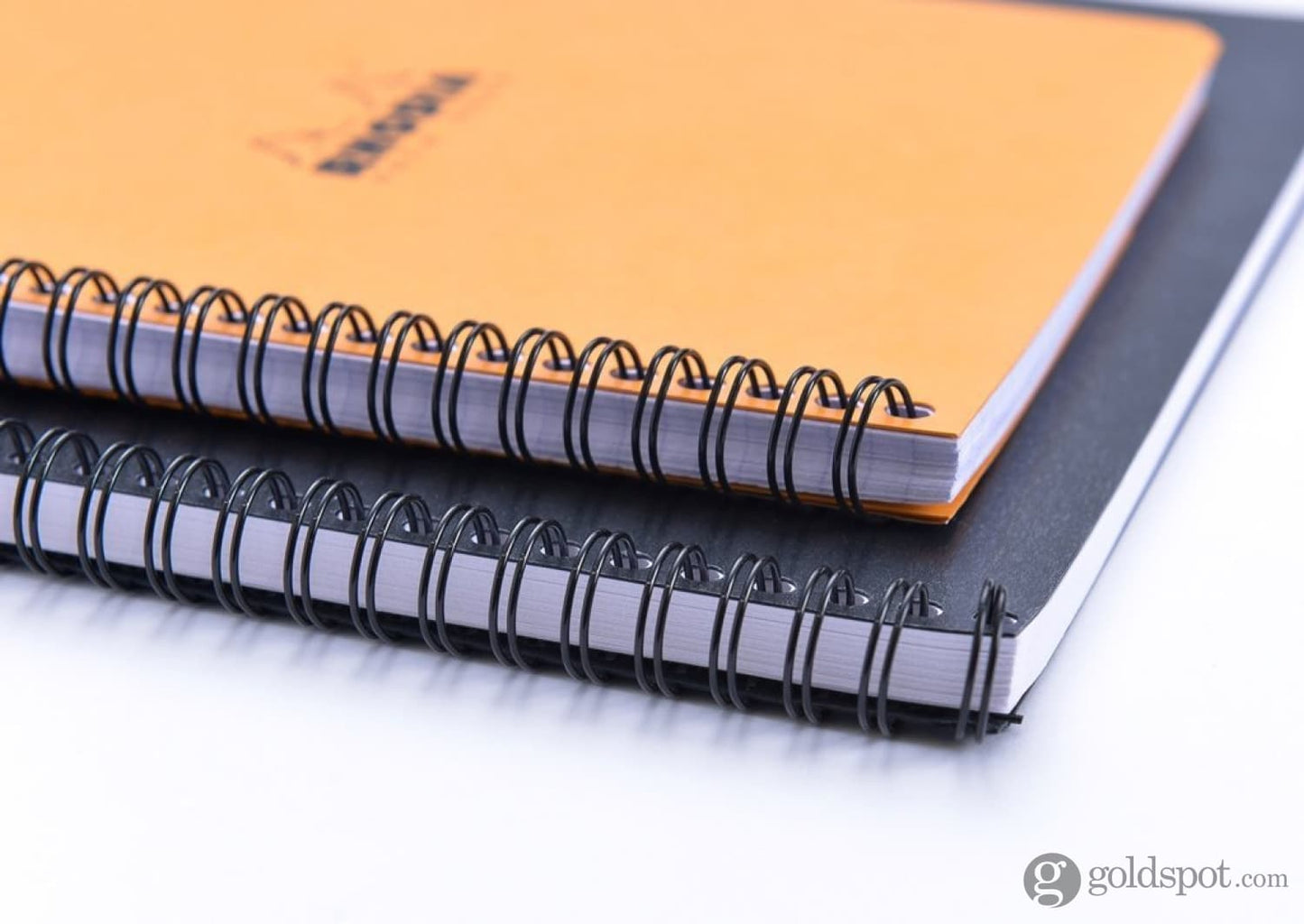 Rhodia Wiredbound Lined Meeting Book Notebook in Black - 6.5 x 8.25 Notebook