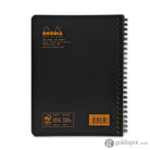 Rhodia Wiredbound Lined Meeting Book Notebook in Black - 6.5 x 8.25 Notebook