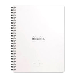 Rhodia Wiredbound Lined Meeting Book Notebook in Ice - 6.5 x 8.25