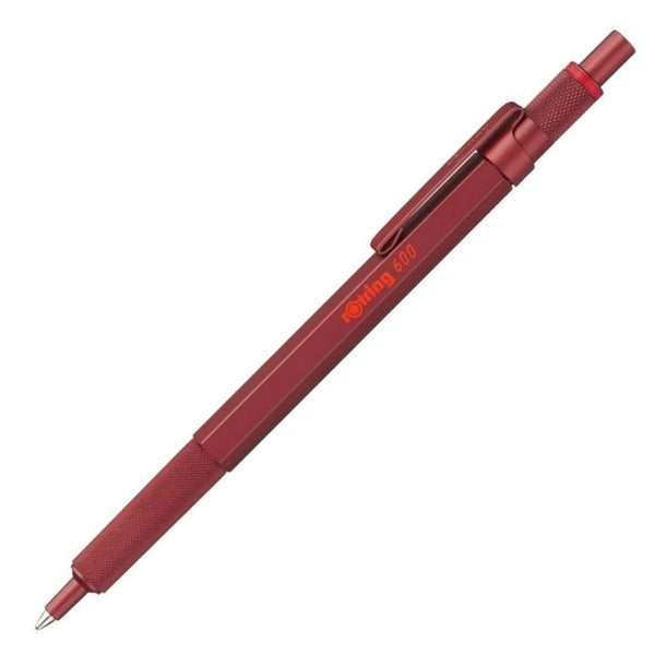 Rotring 600 Series Ballpoint Pen in Madder Red Ballpoint Pen
