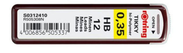 Rotring Lead Refill - HB - 0.35mm Lead Refill