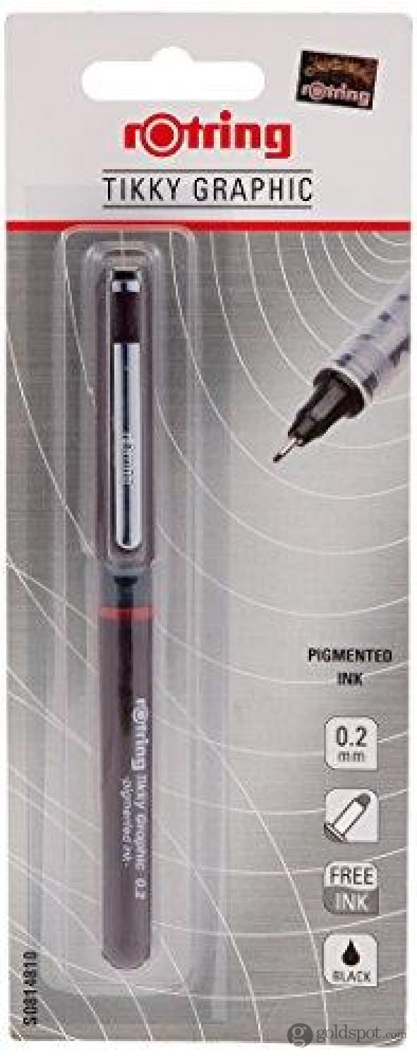 Rotring Tikky Graphic Fineliner Fiber Tip Pen - 0.2mm Fineliner