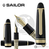 Sailor 1911 King of Pens Fountain Pen in Black Gold with Silver Trim - 21K Gold Fountain Pen