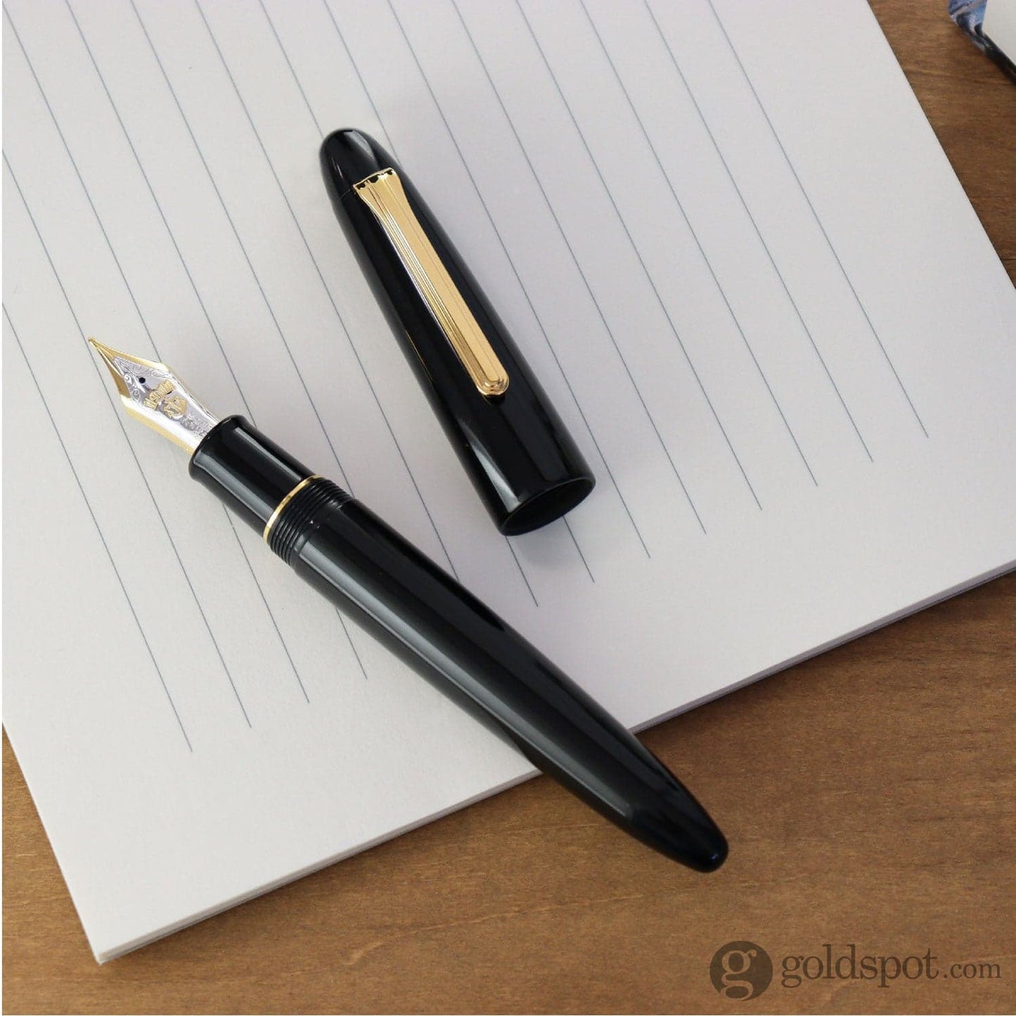Sailor 1911 King of Pens Fountain Pen in Ebonite - 21K Gold Naginata Togi Nib Fountain Pen