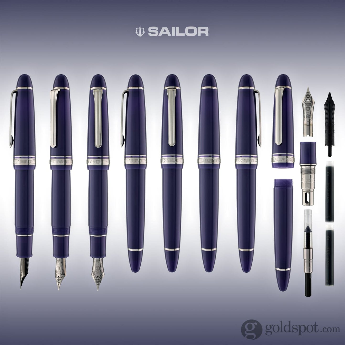 Sailor 1911 King of Pens Fountain Pen in Wicked Witch of the West Fountain Pen