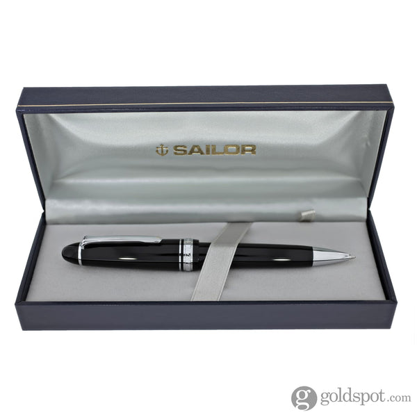 Sailor 1911 Large Ballpoint Pen in Black with Silver Trim Pen