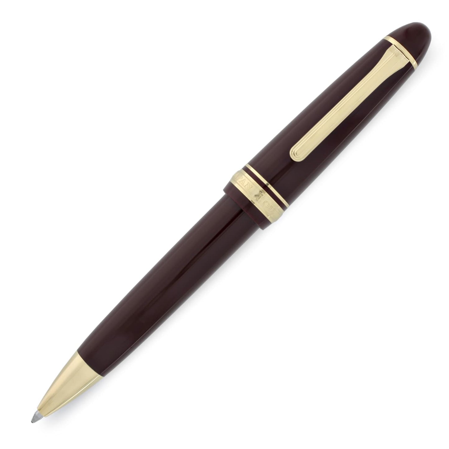 Sailor 1911 Large Ballpoint Pen in Maroon with Gold Trim Pen