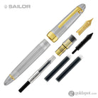 Sailor 1911 Large Fountain Pen in Transparent with Gold Trim - 21K Gold Fountain Pen