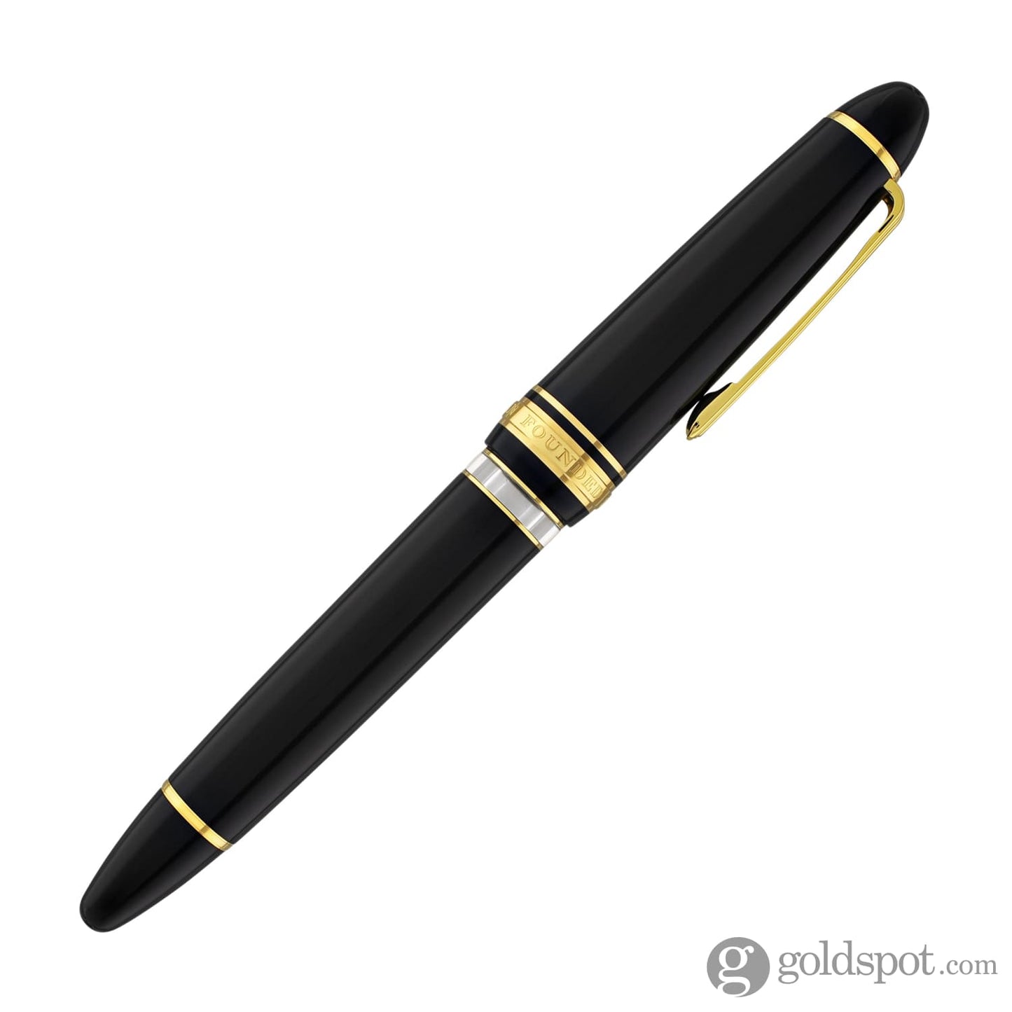 Sailor 1911 Large Realo Fountain Pen in Black with Gold Trim - 21K Gold Fountain Pen